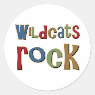 Wildcats Rock Ronde Sticker