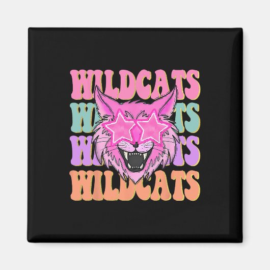 Wildcats School Mascot Magneet (Voorkant)