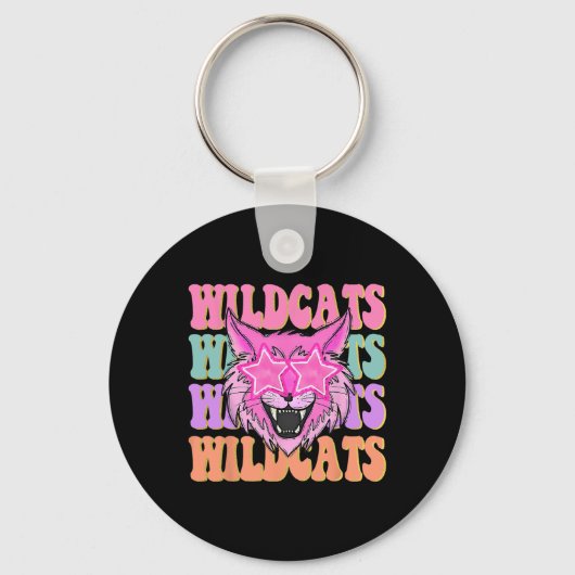 Wildcats School Mascot Sleutelhanger (Voorkant)