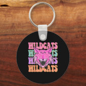 Wildcats School Mascot Sleutelhanger (Voorkant)