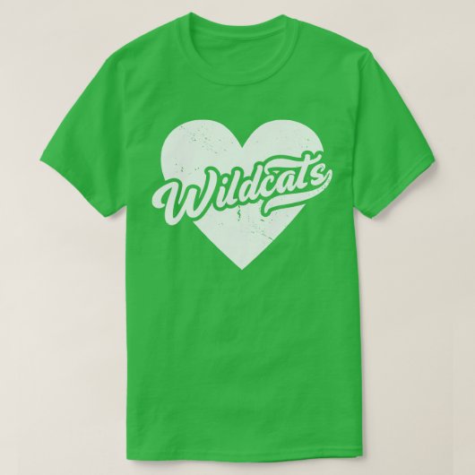 Wildcats School Spirit High School Mascotte T-shirt (Design voorkant)