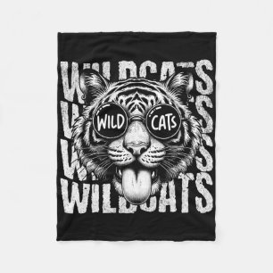 Wildcats School Sport Fan Team Spirit Terug Naar S Fleece Deken