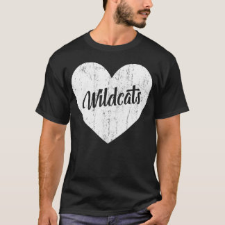 Wildcats School Sport Faneam rit Mascotte Hij vrie T-shirt
