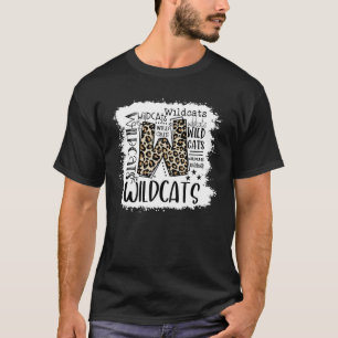Wildcats School Sports Fan Team Spirit Mascot Ble T-shirt