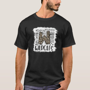 Wildcats School Sports Fan Team Spirit Mascot Ble T-shirt