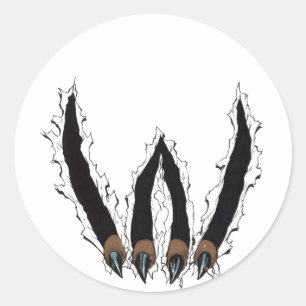 Wildcats Sport Team Klauw Rippen Door - Al Rio Ronde Sticker