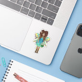 Wildchild Fairy Sticker (Laptop met iPhone)