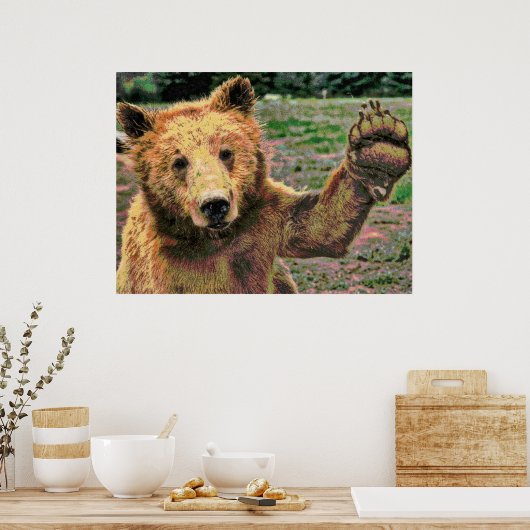 Wilde 15 wazig poster (Keuken)