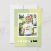 Wilde 1 1e verjaardag bedankkaart (Voorkant)