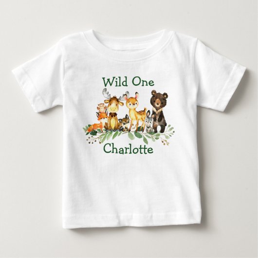 Wilde 1 1e verjaardag Bosbossen Dieren (Voorkant)