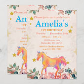 Wilde 1 1e verjaardag kaart (Voorkant / Achterkant)