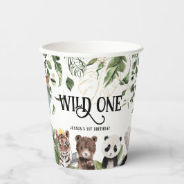 Wilde 1 1e verjaardag | Koning van Dingen Papieren Bekers