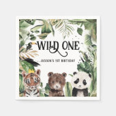 Wilde 1 1e verjaardag | Koning van Dingen Servet (Voorkant)