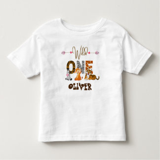 Wilde 1 1e verjaardag Oerwoud Baby Kinder Shirts