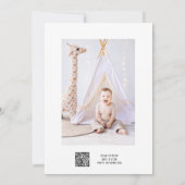 Wilde 1 1e verjaardag Safari-dieren brengen foto i Kaart (Achterkant)