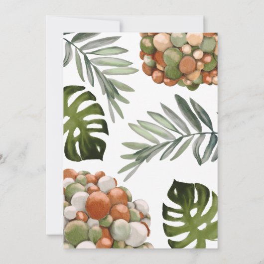 Wilde 1 1e verjaardag Uitnodiging (Achterkant)