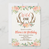 Wilde 1 1e verjaardag uitnodiging herengeweiers (Voorkant)