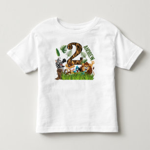 Wilde 1 2de verjaardag kinder shirts