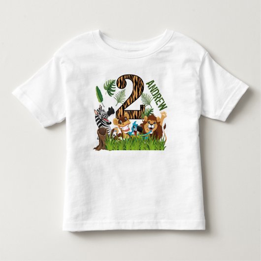 Wilde 1 2de verjaardag kinder shirts (Voorkant)