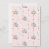 Wilde 1, Arrows, Flower Swan First Birthday Kaart (Achterkant)