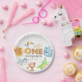 Wilde 1 Oerwoud 1e Birthday Paper Bord (Feest)