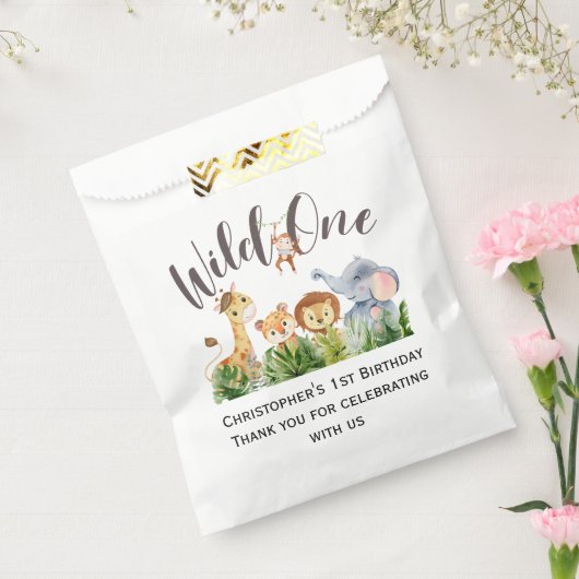Wilde 1 Oerwoud Safari Bedankzakje (Gezegeld)