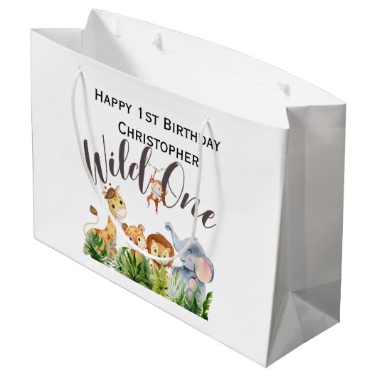 Wilde 1 Oerwoud Safari Groot Cadeauzakje (Achterkant Gekanteld)