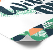 Wilde 1-verjaardag-teken poster (Hoek)