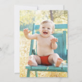 Wilde 1-vriendelijke kikker, 1-geboortedag kaart (Achterkant)