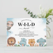 Wilde 1 Waterverf Oerwouden Kaart (Staand voorkant)