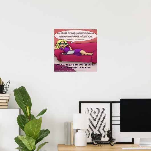 Wilde 900 nummers voor computergeeks Funny Poster (Thuiskantoor)