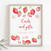 Wilde aardbei Kaarten en cadeaus Verjaardagsteken