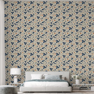 Wilde aardbei Ledger Vintage Botanicals Behang