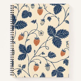 Wilde Aardbei Ledger Vintage Botanicals Notitieboek