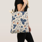 Wilde Aardbei Ledger Vintage Botanicals Tote Bag (Dichtbij)