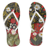 Wilde aardbei teenslippers (Voetbed)