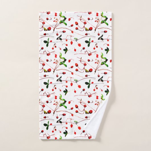 Wilde aardbeien bad handdoek (Handdoek)