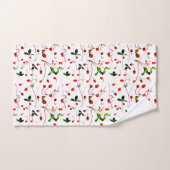 Wilde aardbeien bad handdoek (Handdoek)