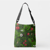 Wilde aardbeien crossbody tas (Voorkant)