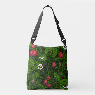 Wilde aardbeien crossbody tas