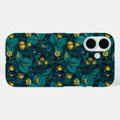 Wilde aardbeien, geel en blauw Case-Mate iPhone case (Achterkant (horizontaal))