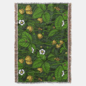 Wilde aardbeien, geel en groen deken (Voorkant Verticaal)