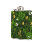 Wilde aardbeien, geel en groen heupfles (Links)