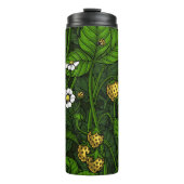 Wilde aardbeien, geel en groen thermosbeker (Voorkant)