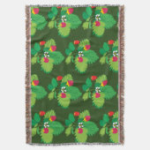 Wilde aardbeien gooien deken (Voorkant Verticaal)