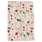 Wilde aardbeien (Linen) - Weefpapier Medium Cadeauzakje (Voorkant)