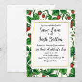 Wilde aardbeien op gebroken wit kaart (Voorkant / Achterkant)