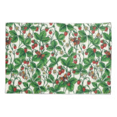 Wilde aardbeien op gebroken wit kussensloop (Achterkant-Links)