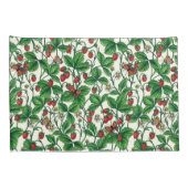 Wilde aardbeien op gebroken wit kussensloop (Achterkant-Rechts)