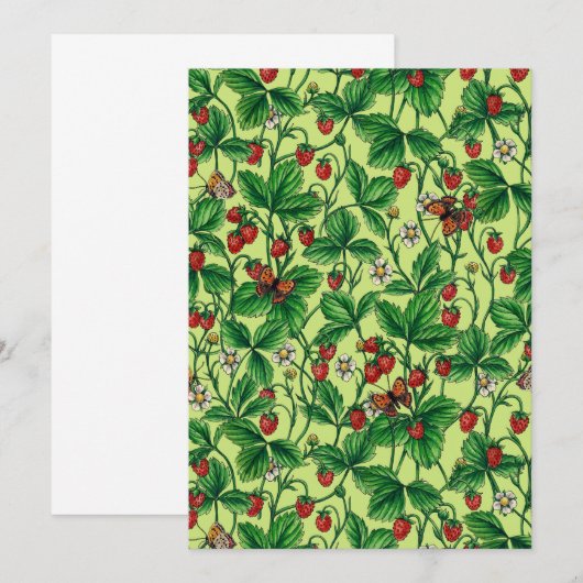 Wilde aardbeien op honingdauw (Voorkant / Achterkant)